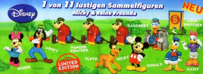RK Fremdfiguren Mickey and Friends  Komplet Set  mit 1 Bpz Rübezahl
